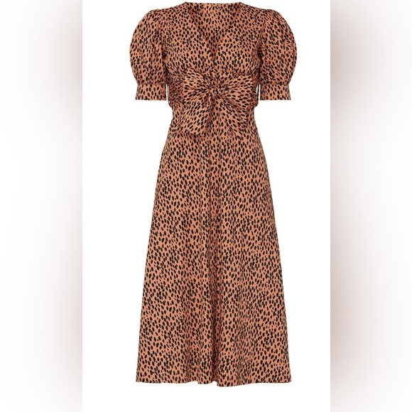 NWOT Love Whit Dotted Puff Sleeve Dress - Picture 3 of 9